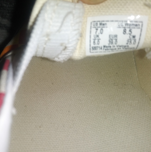 1 LEFT🆕Vans | Classic Slip-On Checkerboard Shoes Multi Color -Red Blue & Orange - Picture 8 of 12